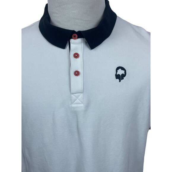 Outdoor Afro Men's Classic Fit Button Up White Polo Shirt Sz L - NWT - Picture 4 of 9